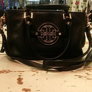 TORY BURCH Black Mini purse with dual handles